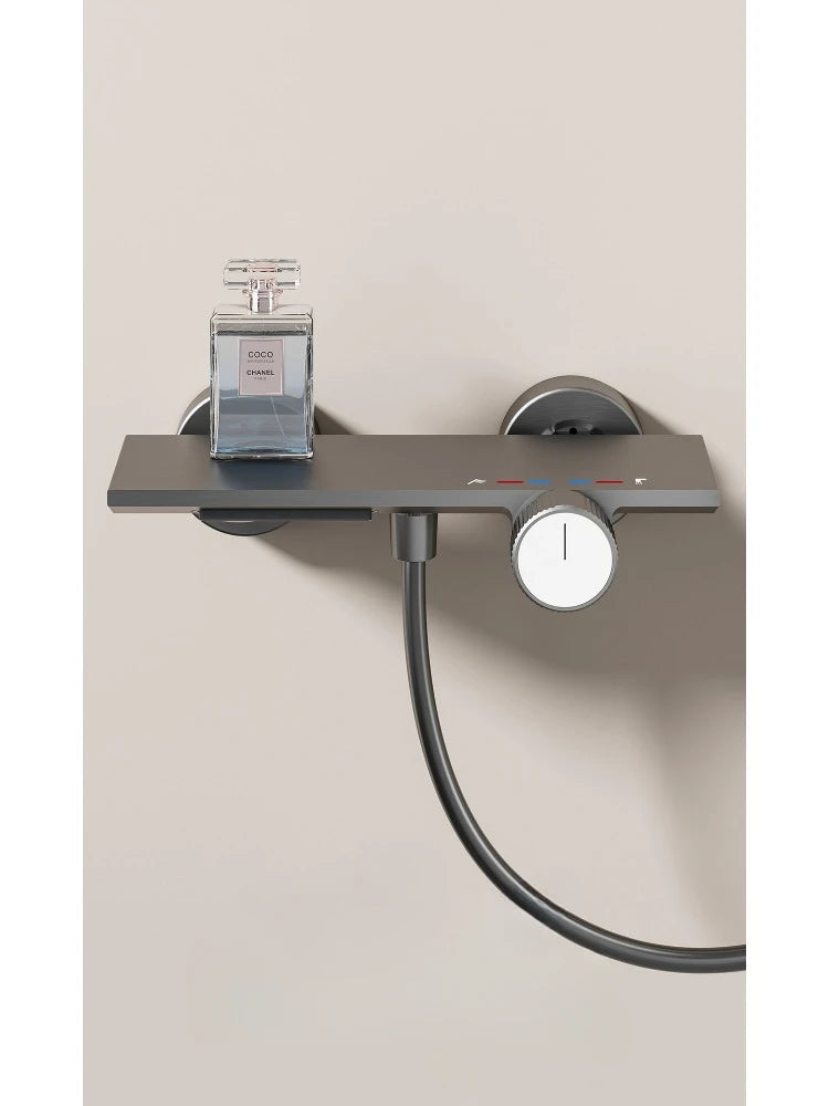 Two Ways Water Outlet Knobbed Bathroom Shower System