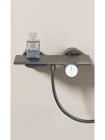 Two Ways Water Outlet Knobbed Bathroom Shower System