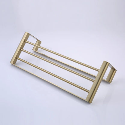 Brushed Gold Towel Ring Holder Bar Rack Brush/Paper