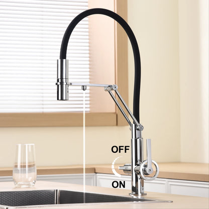 Gun Gray Brass Island Style Faucet Filtered Water