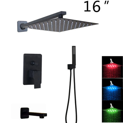 Kemaidi Bathroom 2-3 Way Shower Faucet Black 3-Functions