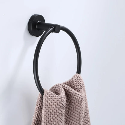 Bathroom Towel Ring Hook Hardware Storage Holder 304