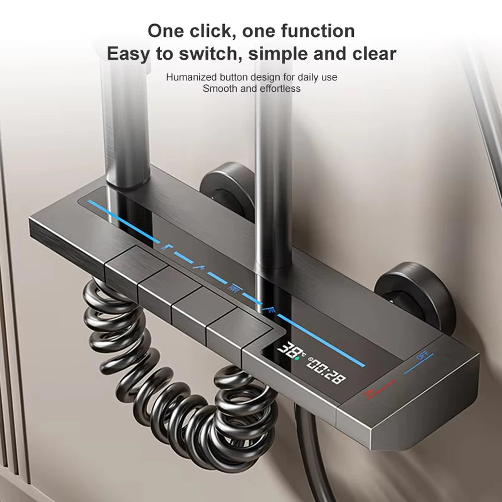 Bathroom Piano Key Ways Water Outlet Luxury Shower