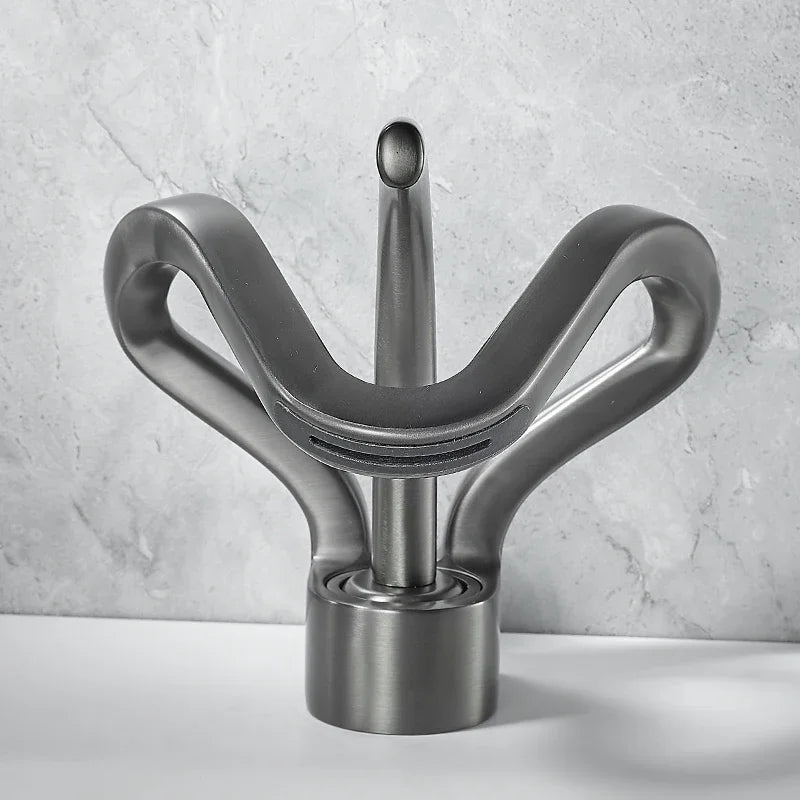 Faucet Bathroom Hollow Out Design Waterfall Basin Mixer