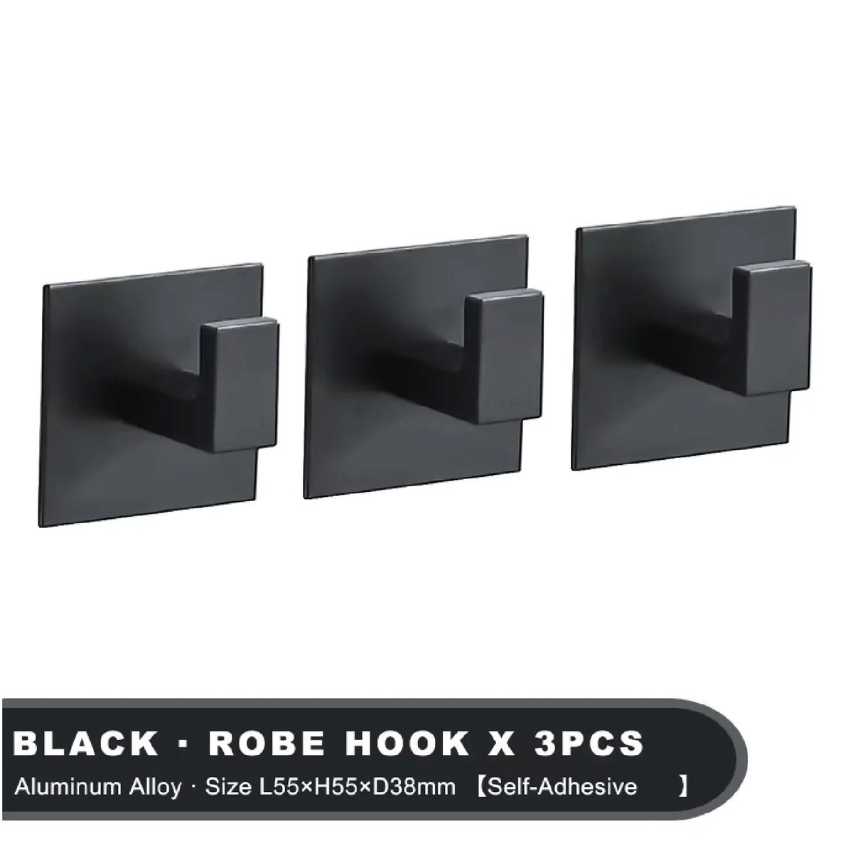 1-4pcs Strong Adhesive Wall Hook Sticker Hanging Coat