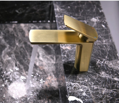 Vgx Brushed Gold Bathroom Faucets Square Basin Mixer