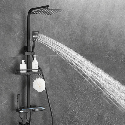 Brass Shower Faucet Thermostatic Digital Display Bathroom Faucet