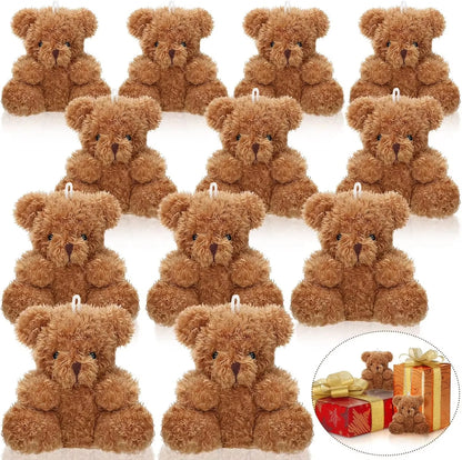12-96pcs Mini Bear Plush Stuffed Small Teddy Bear
