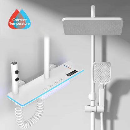 Luxury Smart Digital Temperature Shower System Bathroom Rain
