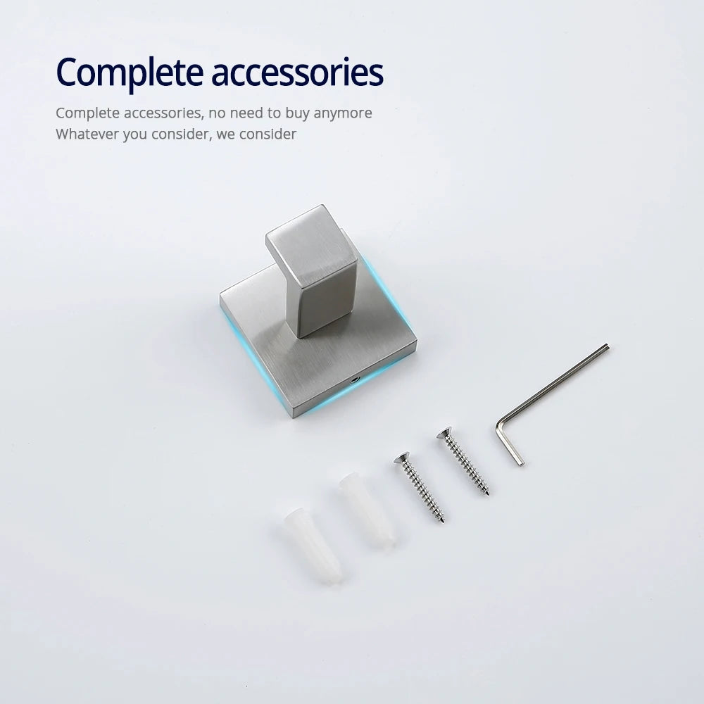 Brushed Nick Wall Nail Robe Hook Bathroom 304