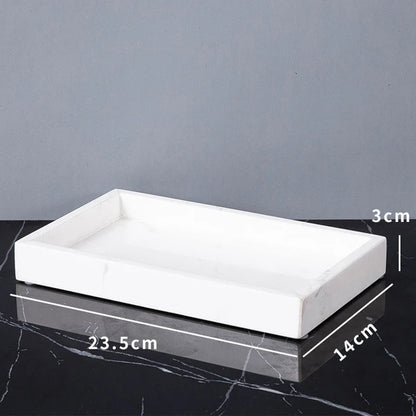 Volakos White Natural Marble Bathroom Minimalism Soap Dispenser