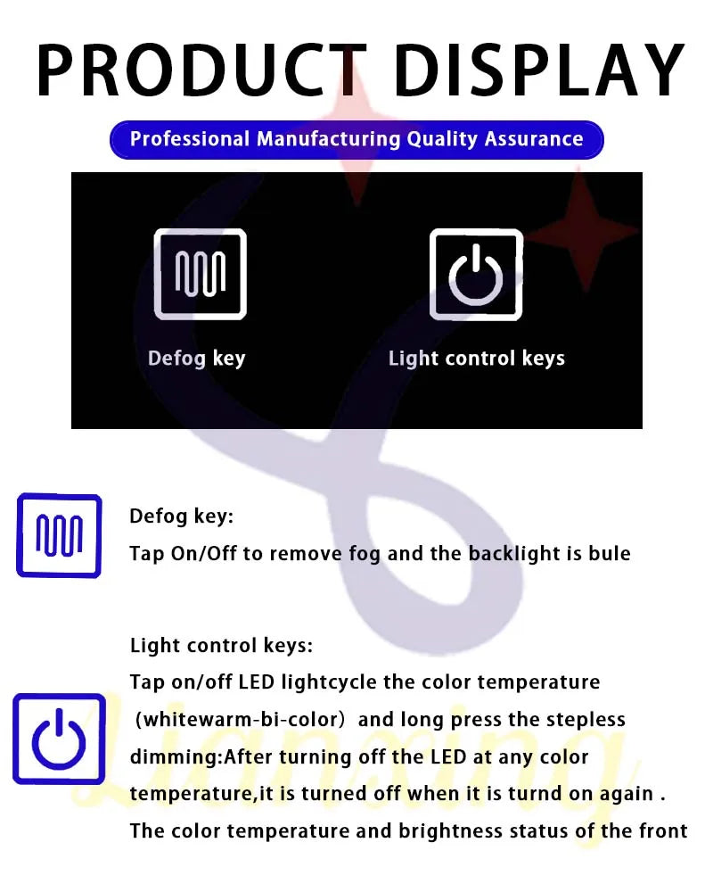 Strip Light Controller Smart Switch Touch Mirror Dimmer