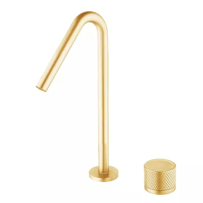 Tuqiu Black Basin Faucet Bathroom Faucet Two Holes