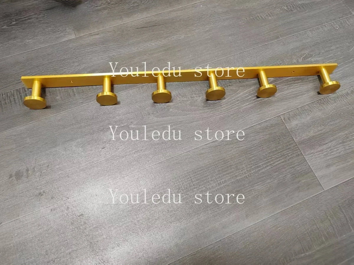 Brushed Gold/White/Matte Black Stainless Steel Hooks Bathroom