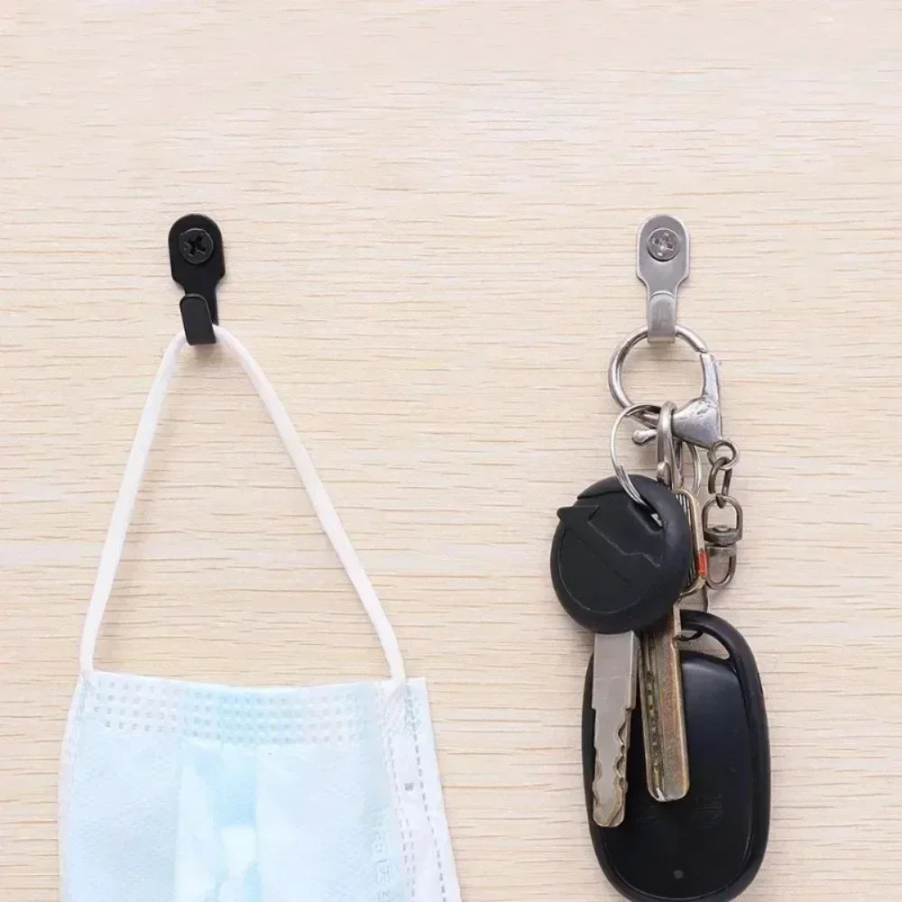 Mini Stainless Steel Hook Screw Items Key Rack
