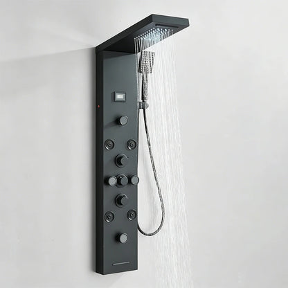 Shinesia Led Shower Panel Rainfall Bathroom Column Mixer