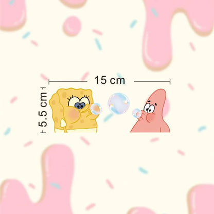 Spongebob Bathroom Mirror Decals Self-Adhesive Vinyl Stickers