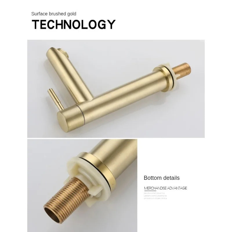 Bathroom Basin Faucet 1/2inch 304 Stainless Steel Cold