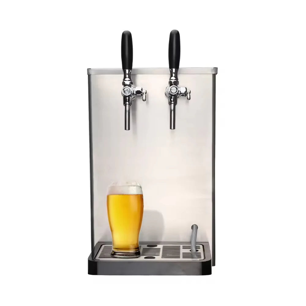 Countertop Draft Beer Cooler - Dual/Single Tap Stainless