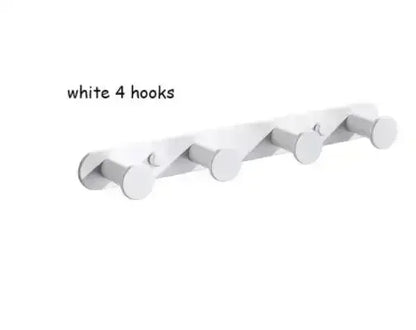 Brushed Gold/White/Matte Black Stainless Steel Hooks Bathroom