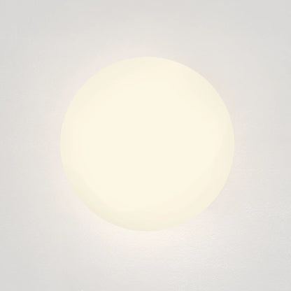 Modern White Wall Lamp Ball Glass Wall Sconce