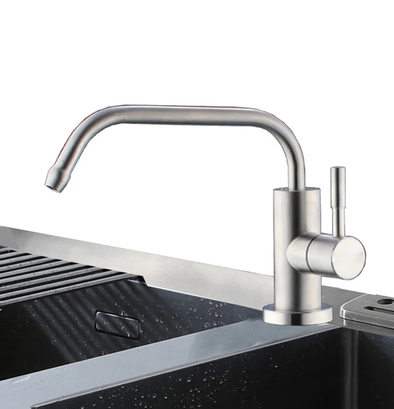 Sink Faucet Direct Drinking Tap Cold Stainless Steel