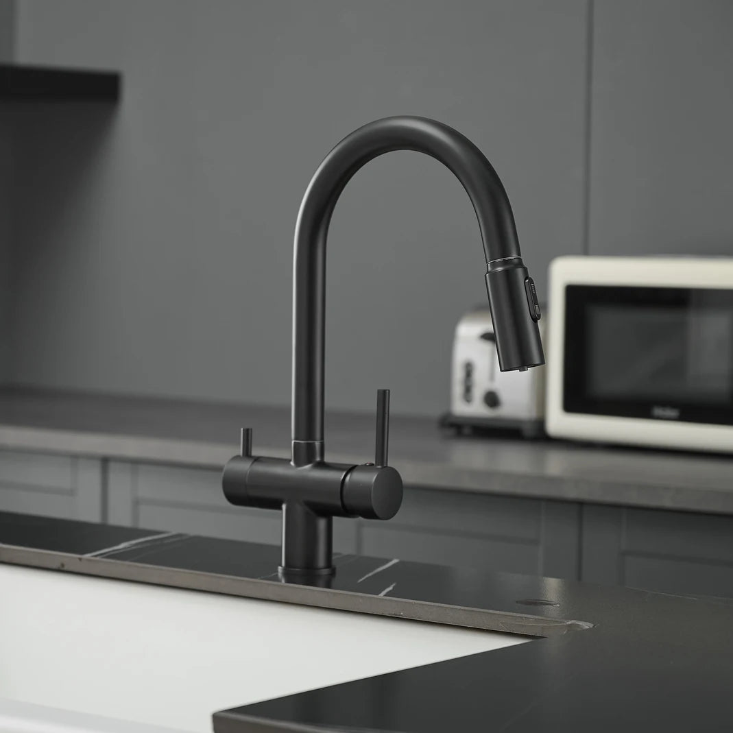 Pure Water Pull Out Filter Sink Faucet Pull
