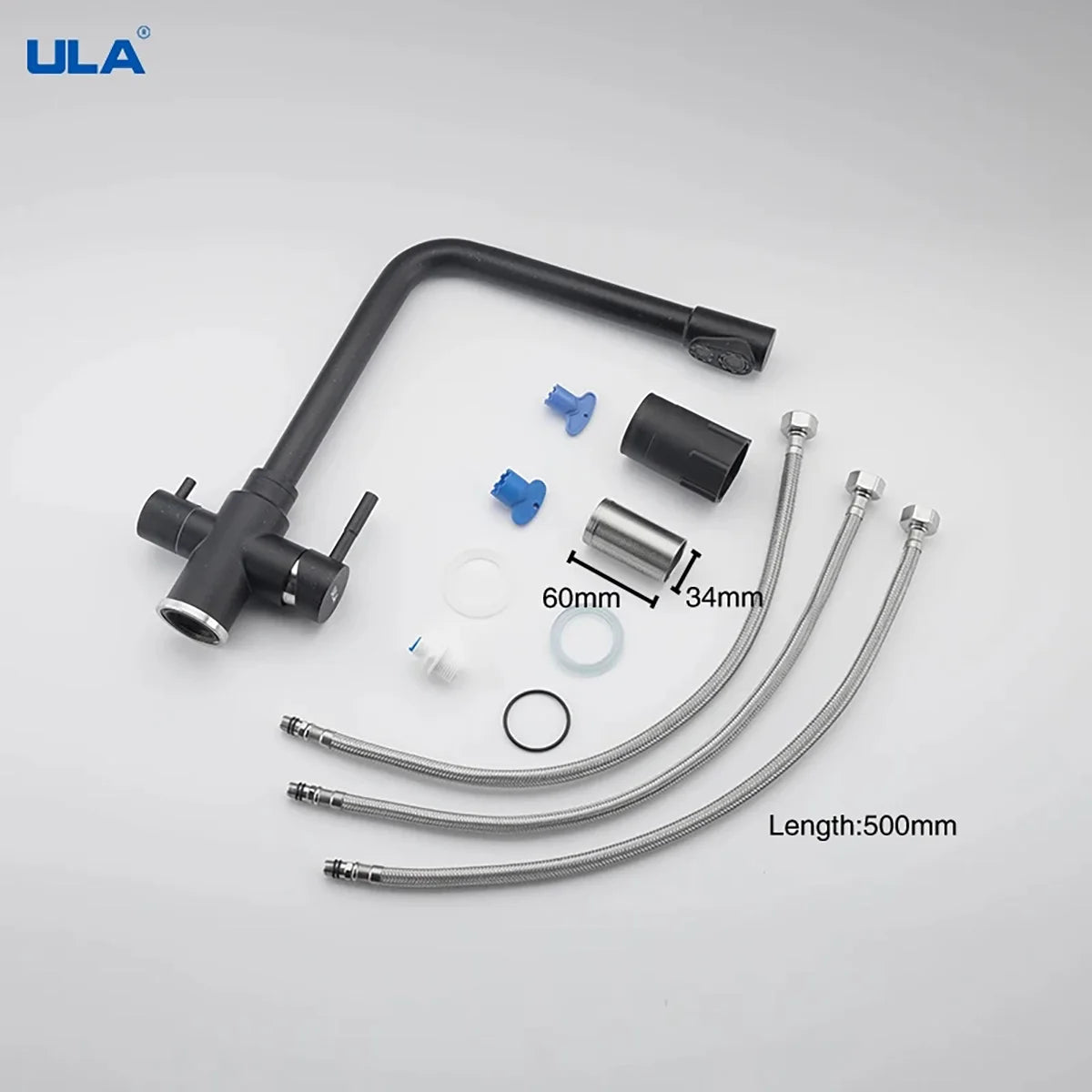 Ula Filtered Faucet Gold Purifier Faucet Dual Sprayer