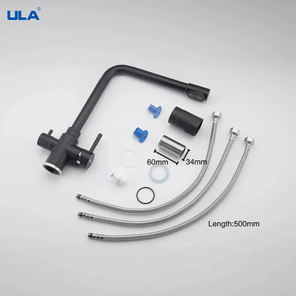 Ula Filtered Faucet Gold Purifier Faucet Dual Sprayer