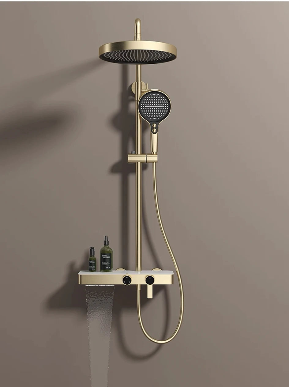 Vgx Gold Shower System Bathroom Shower Faucet 3-Way