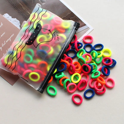 500 Pieces/Pack 2cm Children Hair Band High Elastic
