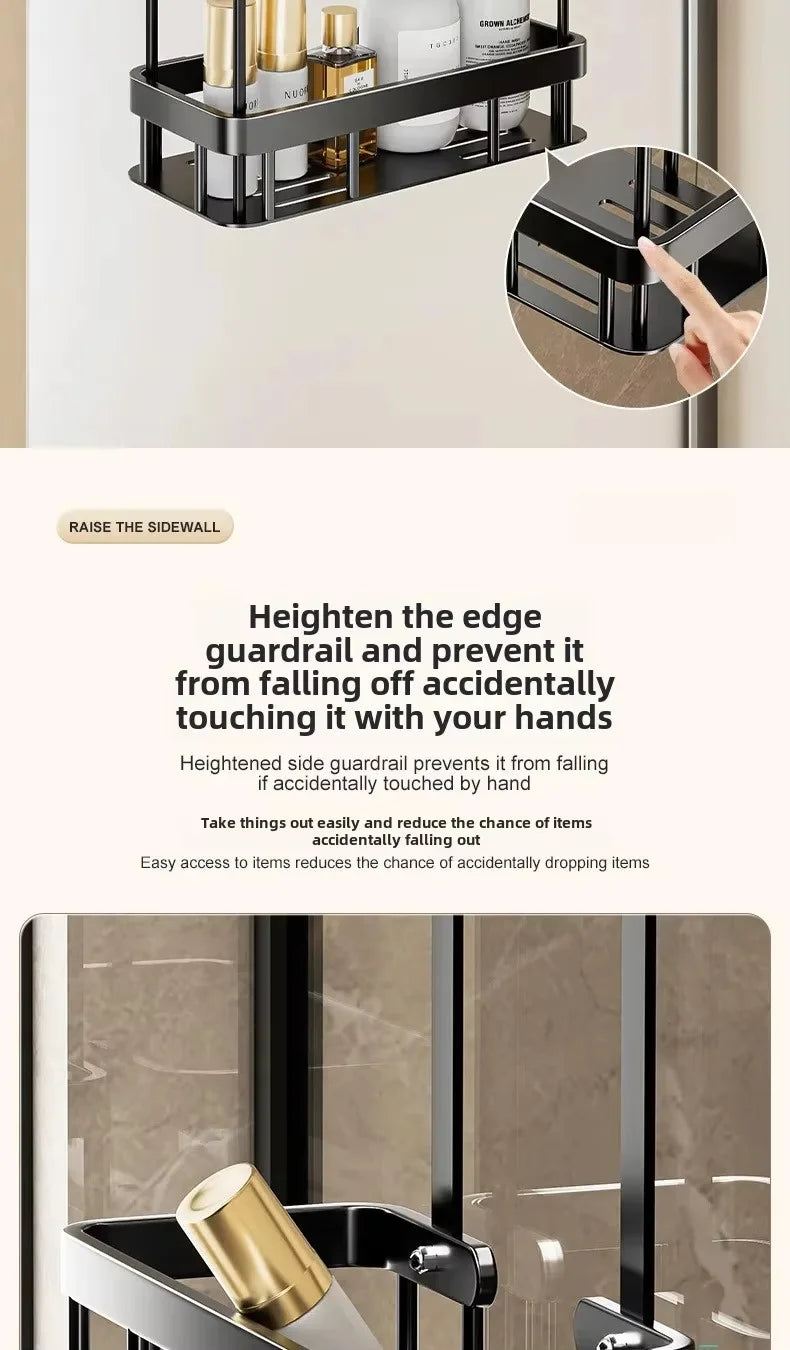 1pc 2-Tier Hanging Shower Caddy Over Door Bathroom