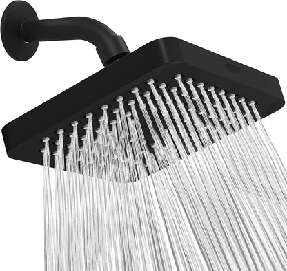 Inches High Pressure Rain Shower Head Arm 1min
