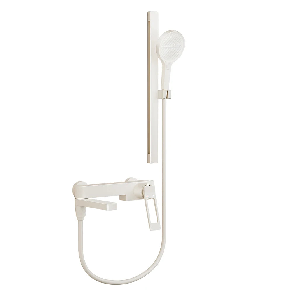 Black Waterfall Bathtub Shower Faucets Wall Mount Shower