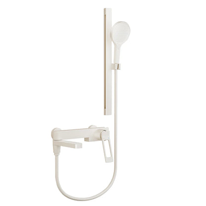 Black Waterfall Bathtub Shower Faucets Wall Mount Shower