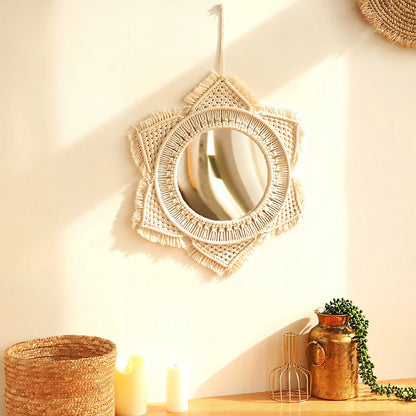 Wall Mirror Macrame Decorative Mirrors Boho Decor Wall