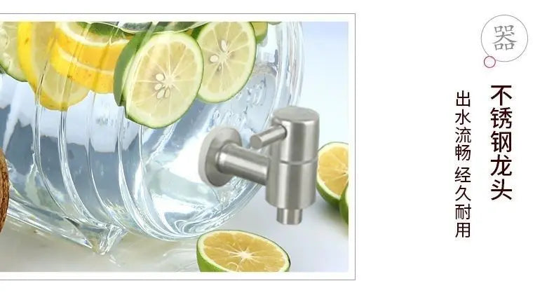 Special Glass Wine Bottle Faucet Fruit Wine Ginseng