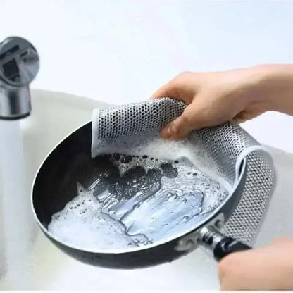 Metal Wire Mesh Cleaning Cloths Universal Sink Faucet