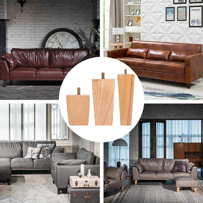 4pcs Solid Wood Furniture Legs Square Sofa Table