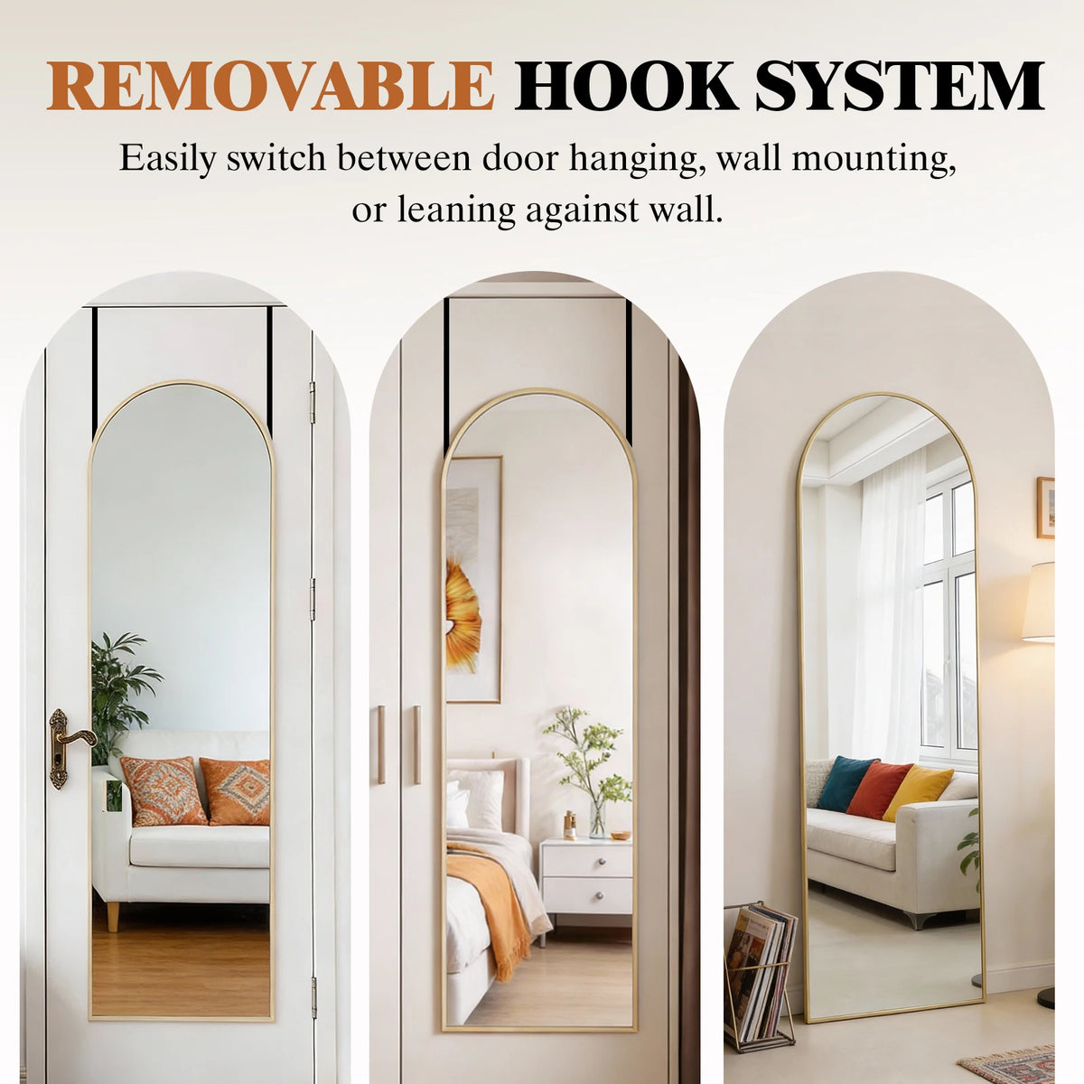 Mcq 47x14 Inches Full Length Mirror Door Hanging