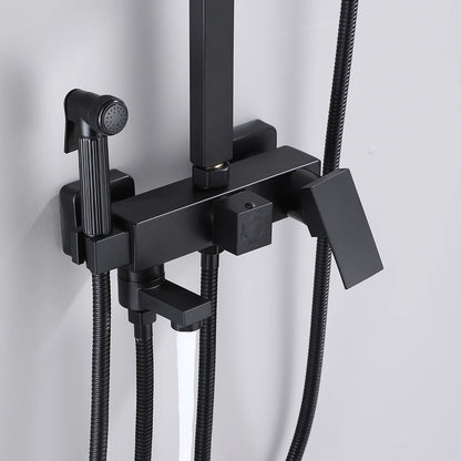 Matte Black Shower Faucet Rainfall High Quality All