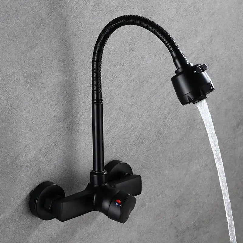 Wall Mounted Faucet Mixer Sink Faucet 360 Degree