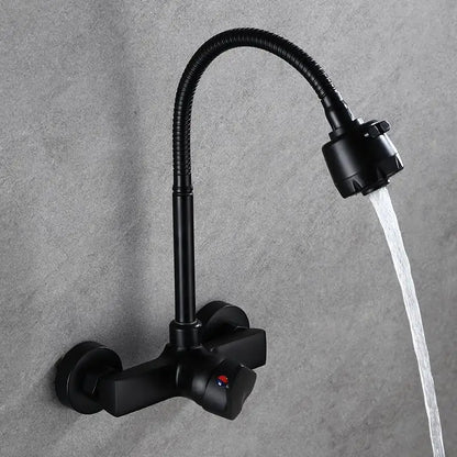 Wall Mounted Faucet Mixer Sink Faucet 360 Degree