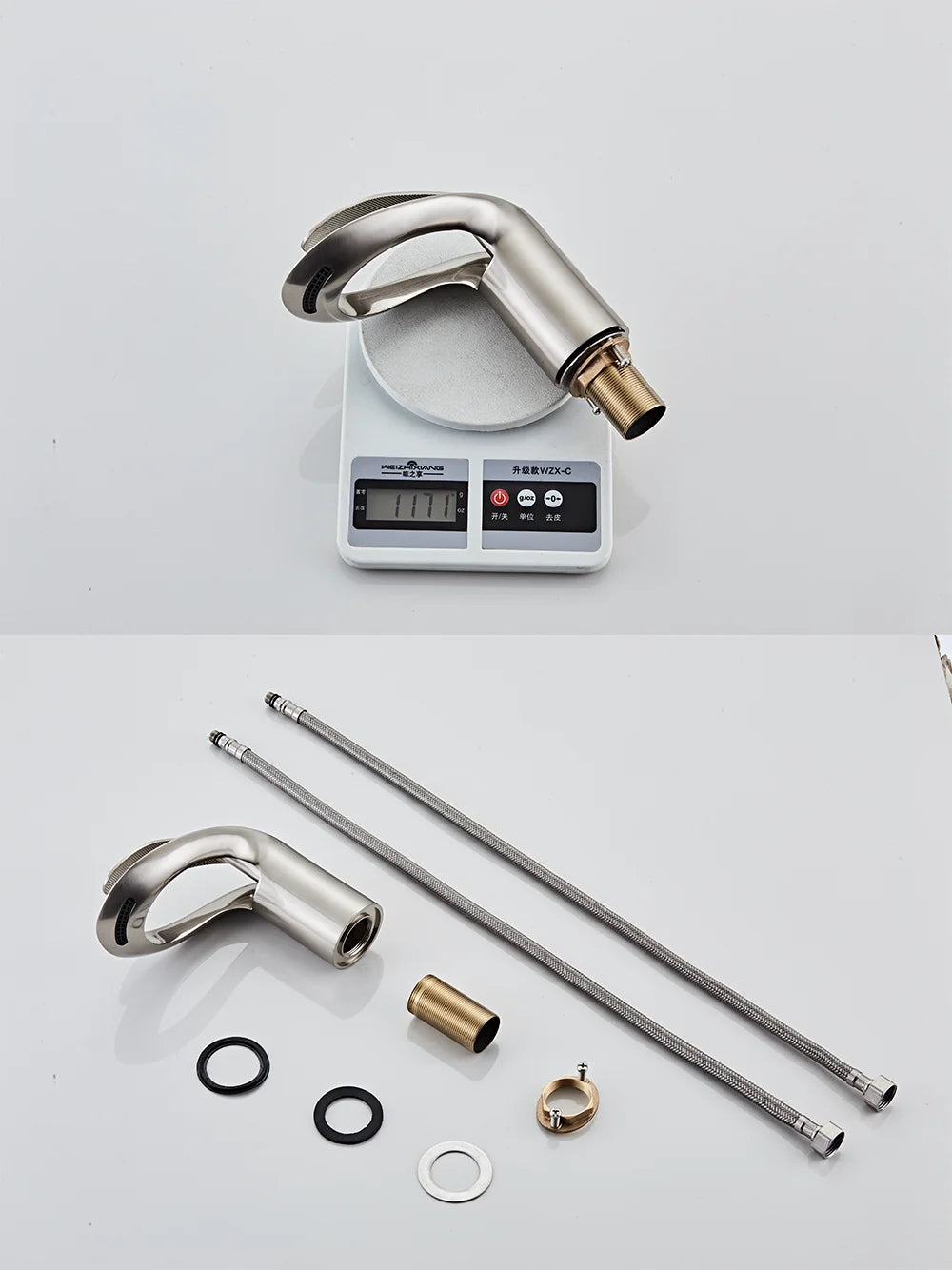 Tolm Waterfall Basin Faucet Water Tap Chrome Bathroom