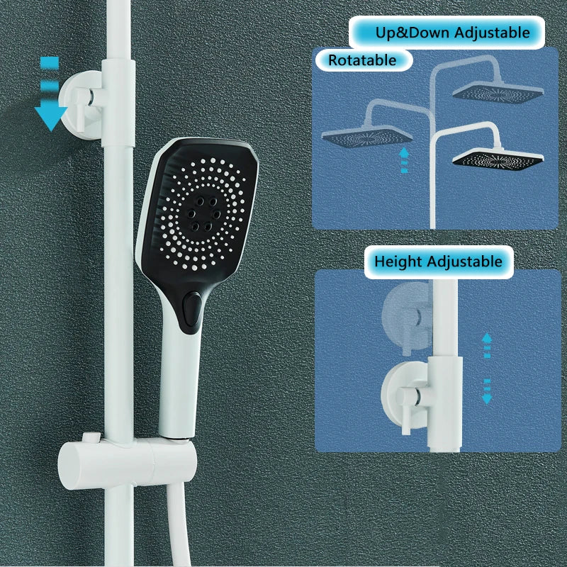 Rainfall Bathroom Shower System Digital Piano Key Shower