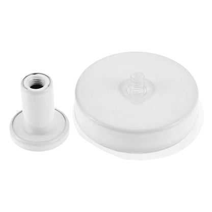 2pcs White Suction Cup Hooks Shower Removable Towel