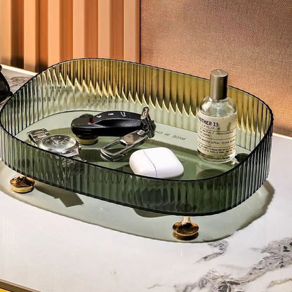 Large Capacity Makeup Perfume Organizer Anti-Slip Gold Stand
