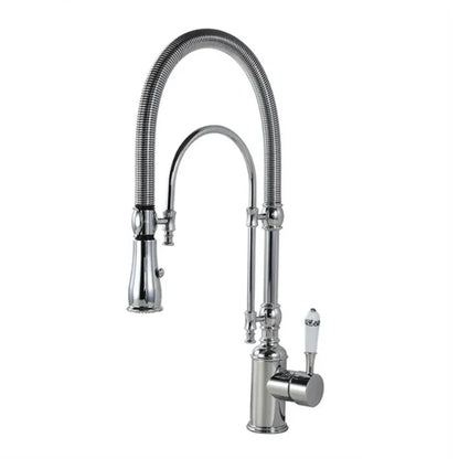 Brushed Gold Pull Out Faucet Sink Mixer 360