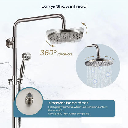 Zappo Antique Shower Wall Bathroom Bath Shower Faucet
