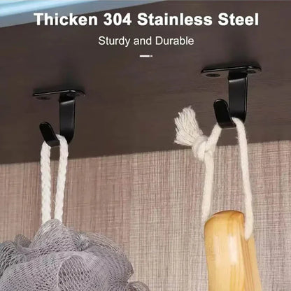 5pcs Bedroom Stainless Steel Screw Mounted Ceiling Hooks
